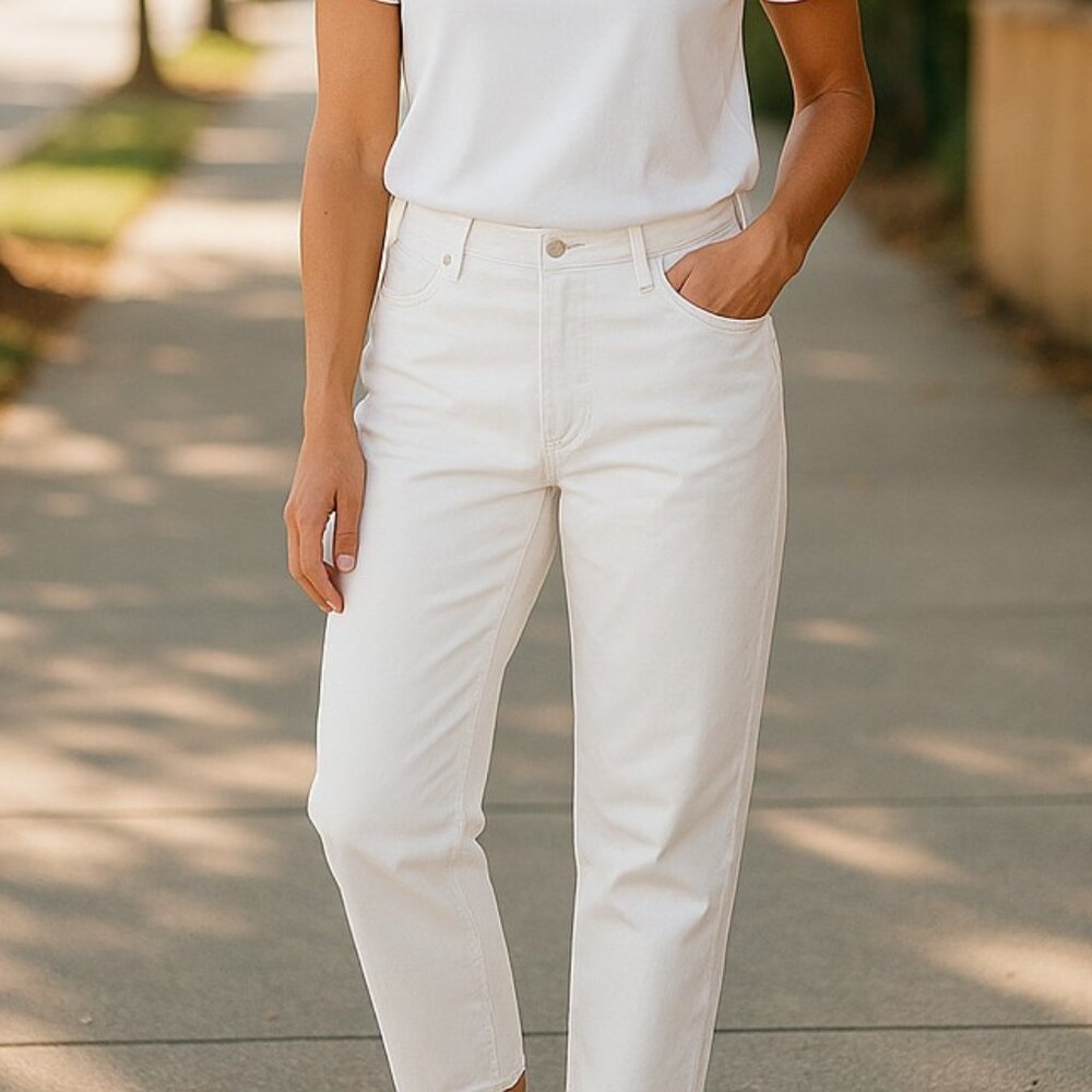 J Jill Corduroy Pants Women's Ivory White Stretch Petite XL